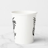 Tribal Pelican Art Pappbecher (Rechts)