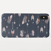 Tribal-Pfeile mit Federn Case-Mate iPhone Hülle (Rückseite (Horizontal))