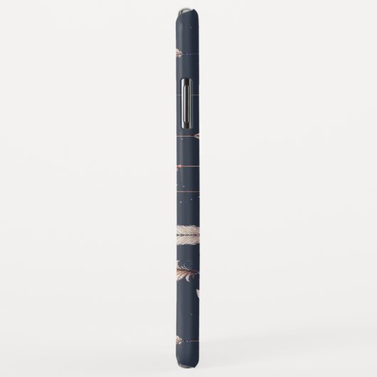 Tribal-Pfeile mit Federn Case-Mate iPhone Hülle (Hinten/Rechts)