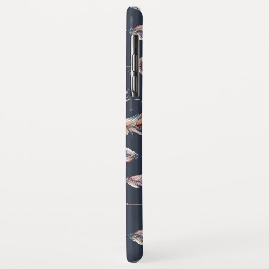 Tribal-Pfeile mit Federn Case-Mate iPhone Hülle (Hinten/Links)