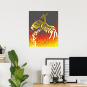 Tribal Phoenix Poster (Heimbüro)