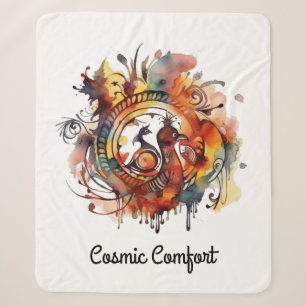 Tribal Phoenix Watercolor Mandala, kundenspezifisc Sherpadecke