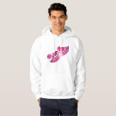 Tribal Pink Bird Stylized Magenta Phoenix Hoodie (Vorne ganz)