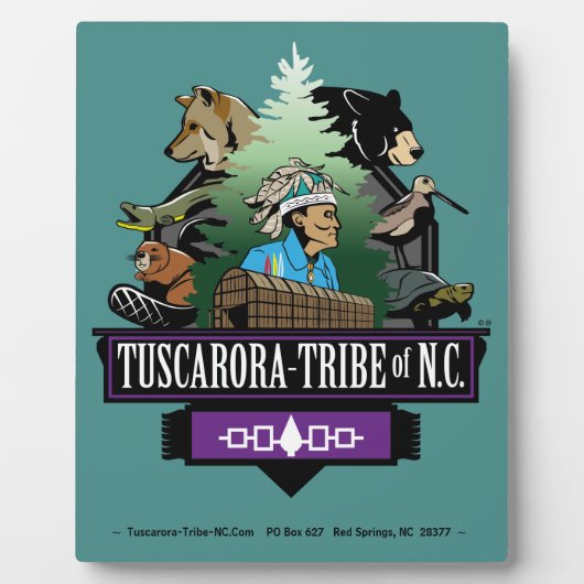 Tribal Plaque ~Tuscarora Stamm der NC ~ Fotoplatte (Vorderseite)