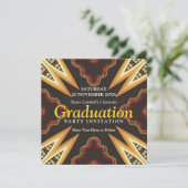 Tribal Power Ansammlung Abschluss Einladung (Stehend Vorderseite)