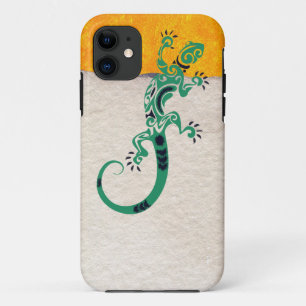 Tribal Print Gecko Lizard on Stone and Stucco Case-Mate iPhone Hülle