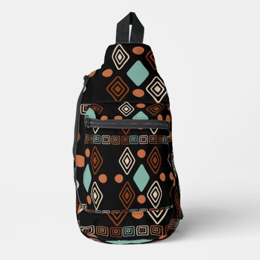 Tribal Printed Sling Bag (Vorderseite)
