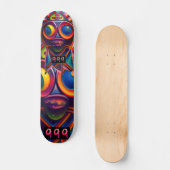 Tribal psychedelic totem 7 3/4" Skateboarddeck (Vorderseite)