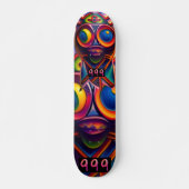 Tribal psychedelic totem 7 3/4" Skateboarddeck (Vorne)