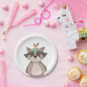 Tribal Raccoon Paper Teller Wild one Woodland Boho (Party)