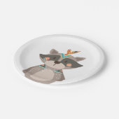 Tribal Raccoon Paper Teller Wild one Woodland Boho (Schrägansicht)