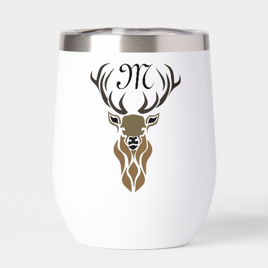 Tribal Red Stag Monogram (Rückseite)