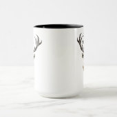 Tribal Red Stag Monogram Tasse (Zentrum)