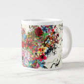 Tribal Rhythmus Jumbo-Tasse (Vorderseite Rechts)