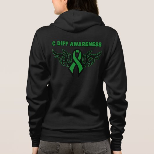 Tribal Ribbon...C Diff Hoodie (Rückseite)