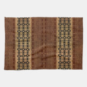 Tribal Rich Brown Mudcloth Geschirrtuch (Horizontal)