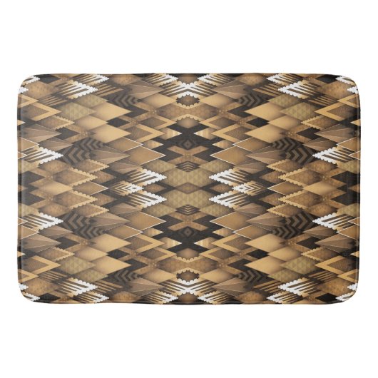 TRIBAL RUSTIC TRIANGULAR PATTERN BADEMATTE (Vorderseite)