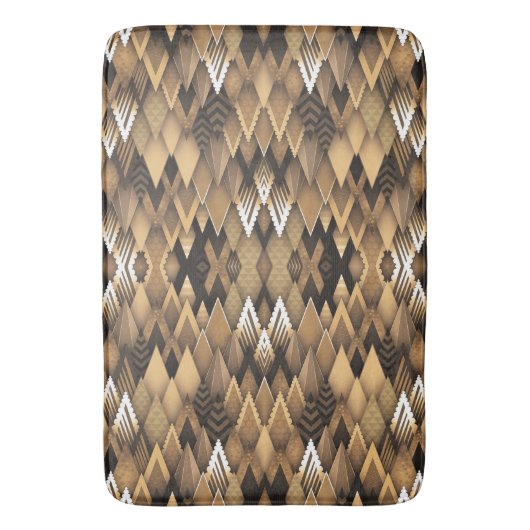 TRIBAL RUSTIC TRIANGULAR PATTERN BADEMATTE (Vorderseite Vertikal)