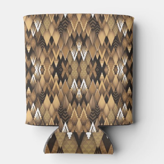 TRIBAL RUSTIC TRIANGULAR PATTERN DOSENKÜHLER (Rückseite)