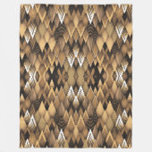 TRIBAL RUSTIC TRIANGULAR PATTERN FLEECEDECKE (Vorderseite)