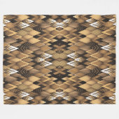 TRIBAL RUSTIC TRIANGULAR PATTERN FLEECEDECKE (Vorderseite (Horizontal))