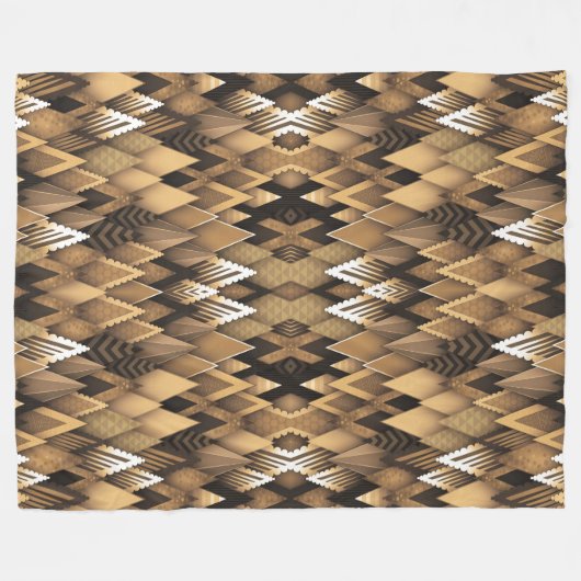 TRIBAL RUSTIC TRIANGULAR PATTERN FLEECEDECKE (Vorderseite (Horizontal))