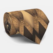 TRIBAL RUSTIC TRIANGULAR PATTERN KRAWATTE (Gerollt)