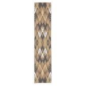 TRIBAL RUSTIC TRIANGULAR PATTERN KURZER TISCHLÄUFER (Vorderseite)