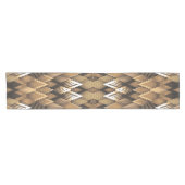 TRIBAL RUSTIC TRIANGULAR PATTERN KURZER TISCHLÄUFER (Horizontal)