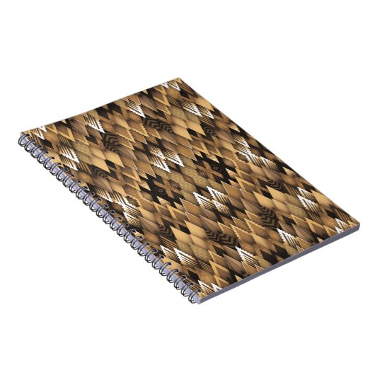 TRIBAL RUSTIC TRIANGULAR PATTERN NOTIZBLOCK (Rechte Seite)