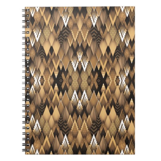 TRIBAL RUSTIC TRIANGULAR PATTERN NOTIZBLOCK (Vorderseite)