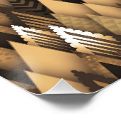 TRIBAL RUSTIC TRIANGULAR PATTERN POSTER (Ecke)
