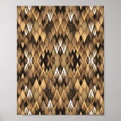 TRIBAL RUSTIC TRIANGULAR PATTERN POSTER (Vorne)