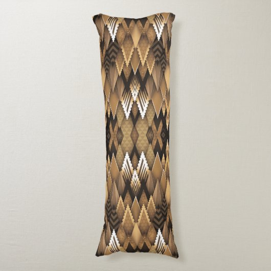 TRIBAL RUSTIC TRIANGULAR PATTERN SEITENSCHLÄFERKISSEN (Vorderseite Vertikal)