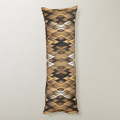 TRIBAL RUSTIC TRIANGULAR PATTERN SEITENSCHLÄFERKISSEN (Rückseite (Vertikal))