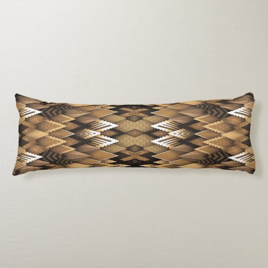 TRIBAL RUSTIC TRIANGULAR PATTERN SEITENSCHLÄFERKISSEN (Vorderseite)