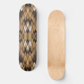 TRIBAL RUSTIC TRIANGULAR PATTERN SKATEBOARD (Vorderseite)