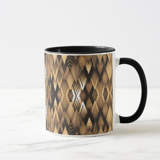 TRIBAL RUSTIC TRIANGULAR PATTERN TASSE (Rechts)