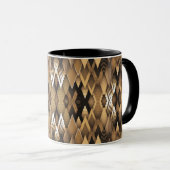 TRIBAL RUSTIC TRIANGULAR PATTERN TASSE (VorderseiteRechts)