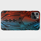 Tribal/Samoan iPhone Hülle (Rückseite (Horizontal))