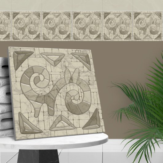 Tribal Sand Mosaik Art Fliese