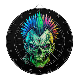 Tribal-Schädel Dartscheibe