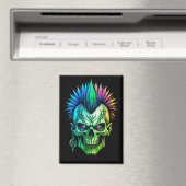 Tribal-Schädel Magnet (In Situ (Geschirrspüler))