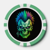 Tribal-Schädel Pokerchips (Vorderseite)