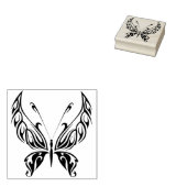 Tribal-Schmetterling-Briefmarke für abstrakte Kuns Gummistempel (Stempel)