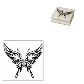 Tribal-Schmetterling-Briefmarke für abstrakte Kuns Gummistempel (Stempel)