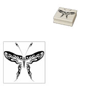 Tribal-Schmetterling-Briefmarke für abstrakte Kuns Gummistempel (Stempel)