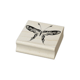 Tribal-Schmetterling-Briefmarke für abstrakte Kuns Gummistempel