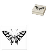 Tribal-Schmetterling-Briefmarke für abstrakte Kuns Gummistempel (Stempel)