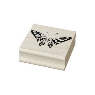 Tribal-Schmetterling-Briefmarke für abstrakte Kuns Gummistempel